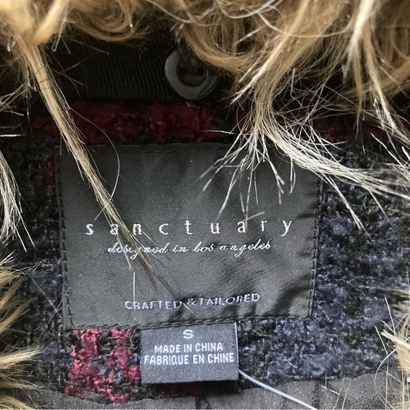 Anthropologie Sanctuary Vest with Removable Faux Fur Collar, Size Small - Picture 3 of 9